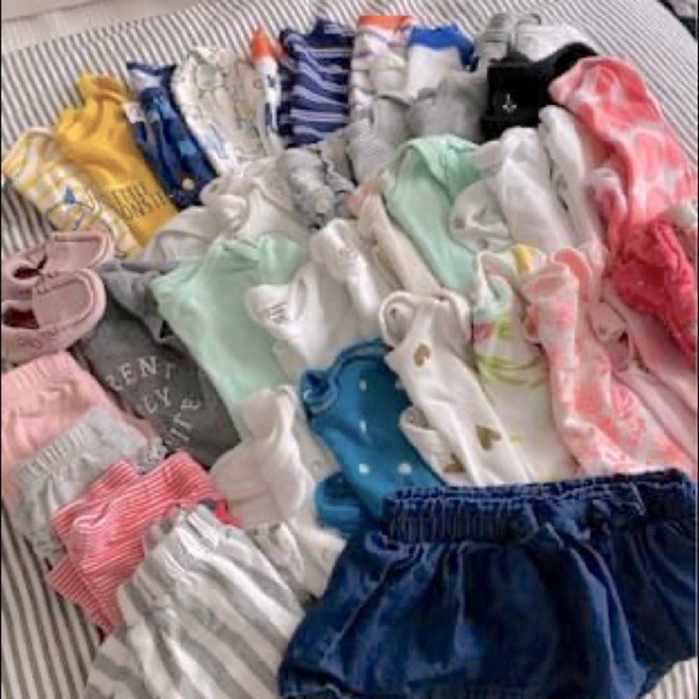 Bundle of NB-3 Month Baby Clothes